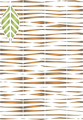 Pochoir de superposition aveugle en bambou, 11,43 x 16,51 cm - pochoir