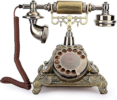 Téléphone fixe antique, téléphone fixe européen antique avec cadran rotatif en résine époxy antique, téléphone filaire pour la maison, l'hôtel, le bureau. DIAYTAR COTE D'IVOIRE est la destination idéale pour les achats en ligne en Côte d'Ivoire, proposant plus de 300 000 produits pour répondre à tous les besoins. La boutique en ligne généraliste mise sur la qualité de ses produits et la satisfaction de ses clients. Avec des promotions régulières et des prix attractifs, DIAYTAR COTE D'IVOIRE offre une expérience d'achat en ligne exceptionnelle.