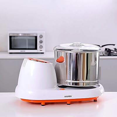 Broyeur humide geepas gwg44063 avec cylindre en acier inoxydable, 2 litres