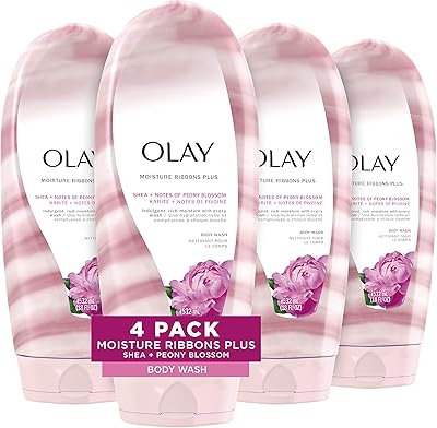 Nettoyant pour le corps olay, rubans hydratants plus karité et pivoine, 532 ml