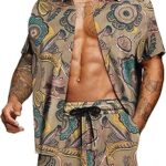 Chemise habillée en coton coupe ajustée sans plis pour hommes avec col boutonné