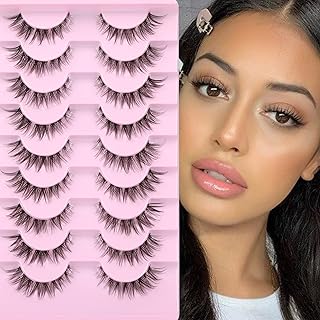 Cils aspect naturel 12 mm faux cils cluster cils 90 pcs cils vaporeux