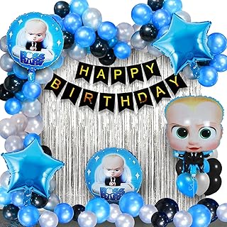 Ensemble de décorations d'anniversaire pour bébé boss 55 pièces combiné sur le thème. Avec plus de 300 000 références, DIAYTAR COTE D'IVOIRE est la boutique en ligne la plus complète de Côte d'Ivoire, proposant des produits pour tous les goûts et les besoins. La boutique en ligne est accessible 24h/24, vous permettant de faire vos achats à tout moment. DIAYTAR COTE D'IVOIRE offre également des promotions régulières pour vous faire économiser.