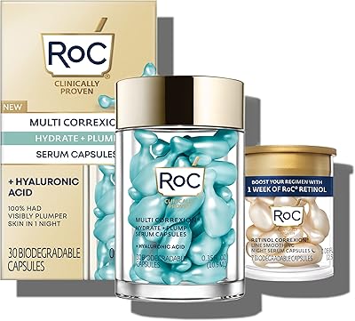 Capsules de sérum de nuit à l'acide hyaluronique multi-correction rock (30 pièces)