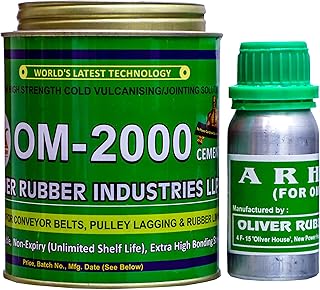 Solution de vulcanisation à froid oliver rubber om 2000 pour le collage et la réparation de bandes transporteuses avec une colle de liaison ininflammable. Avec plus de 300 000 références, DIAYTAR COTE D'IVOIRE offre une gamme étendue de produits qui répondent aux besoins des consommateurs ivoiriens. La boutique en ligne est connue pour ses prix compétitifs et sa livraison rapide, ce qui en fait une destination de choix pour les achats en ligne en Côte d'Ivoire. Elle propose également des promotions et des offres spéciales régulières pour fidéliser ses clients.
