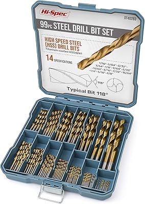 Jeu de 99 forets multiples hispec. 14 tailles de 1 mm à 10 mm. embouts en acier titane hss pour le métal, le bois et le plastique. complet dans un étui de rangement. En tant que leader du commerce en ligne en Côte d'Ivoire, DIAYTAR COTE D'IVOIRE offre une expérience d'achat en ligne sécurisée et pratique, avec des options de livraison rapides et fiables. La boutique propose également des promotions régulières pour ses clients. Elle a gagné la confiance d'une grande partie de la population.