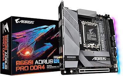Carte mère de jeu gigabyte b660i aureus pro ddr4