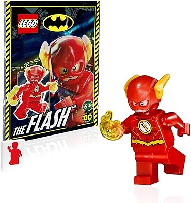 Minifigure lego dc comics super heroes justice league - flash (avec power blast)