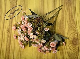 Yatai vente en gros 12 bouquets d'œillets artificiels de mariage, fleurs en soie