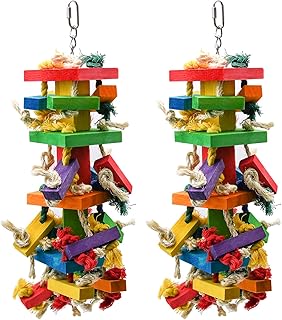 Grand jouet pour perroquet de 20 pouces, jouets à mâcher en bois naturel multicolore pour grands perroquets, assortiment de perroquets gris africains et amazoniens (paquet de 2). DIAYTAR COTE D'IVOIRE est une boutique en ligne qui propose une expérience d'achat sans stress et sécurisée. Les clients peuvent payer en toute sécurité grâce aux options de paiement variées proposées, et les produits sont livrés rapidement et efficacement. Avec une équipe de support client dédiée, DIAYTAR COTE D'IVOIRE répond aux besoins des consommateurs ivoiriens et propose une expérience d'achat en ligne exceptionnelle.