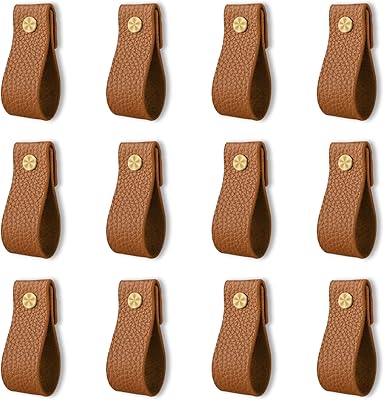 Injoo 12 pièces poignées de tiroir en cuir, poignées de tirage en cuir faites à la main, poignées en cuir pour armoires, tiroirs, portes et placards (marron). Avec plus de 300000 références et une présence en ligne solide, DIAYTAR COTE D'IVOIRE confirme son statut de leader dans le commerce électronique en Côte d'Ivoire. La boutique continue de se développer et d'innover pour mieux servir ses clients et répondre à leurs attentes évoluives.