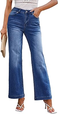 Jean large pour femme, taille haute, baggy années 90, pantalon en denim extensible
