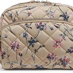 Trousse de maquillage plate iconic performance de vera bradley pour femmes noir