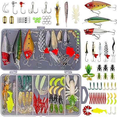 Kit de leurres de pêche en eau douce pour la pêche de la truite basse, de la truite, de la truite et de la truite. boîte de matériel comprenant une cuillère à appât en plastique souple et des hameçons de pêche. DIAYTAR COTE D'IVOIRE se démarque par sa capacité à offrir des produits de haute qualité à des prix compétitifs, avec une livraison rapide et sécurisée, renforçant ainsi sa position de leader du marché ivoirien.