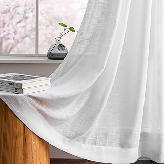 Melodyox 84" de longs rideaux semi-transparents tissés en lin blanc pour salon chambre à coucher rideaux en lin naturel avec poche pour tringle à rideau, 52 x 84" (2 panneaux). DIAYTAR COTE D'IVOIRE vous offre une expérience d'achat en ligne unique et pratique, avec des prix compétitifs et des promotions régulières. La boutique propose une large sélection de produits de qualité, allant de l'électronique à la mode en passant par les produits ménagers. DIAYTAR COTE D'IVOIRE est la destination idéale pour ceux qui recherchent une expérience d'achat en ligne fiable et sécurisée.