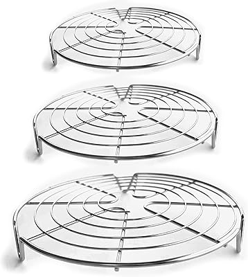 3 pièces grille de refroidissement ronde de cuisson et de cuisson, grille de cuisson à vapeur en acier inoxydable, grille de mise en conserve, grille de refroidissement de gâteau - grille de refroidissement en fil rond pour friteuse à air, instapot, moules à gâteaux - 7", 9", 10,5". DIAYTAR COTE D'IVOIRE c'est votre boutique en ligne idéale pour tout ce dont vous avez besoin. Avec plus de 300 000 références, vous trouverez facilement le produit qui convient à vos besoins et à votre budget. La boutique est conçue pour offrir une expérience de navigation intuitive et facile.