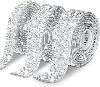 3 rouleaux de ruban de strass en cristal de 3 mètres, ruban adhésif en strass argenté, ruban de diamant scintillant, ruban de strass en cristal scintillant, autocollants pour l'artisanat, les vêtements, la décoration de noël. Avec plus de 300 000 références, DIAYTAR COTE D'IVOIRE offre une gamme exhaustive de produits pour répondre aux besoins diversifiés de sa clientèle. De l'électronique à la mode, en passant par les produits pour la maison, cette boutique en ligne généraliste est le point de départ idéal pour toute commande en ligne en Côte d'Ivoire. Elle garantit des prix compétitifs et une livraison fiable.