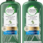 Shampooing et après-shampooing herbal essences à l'aloe vera actif + bambou sans sulfate