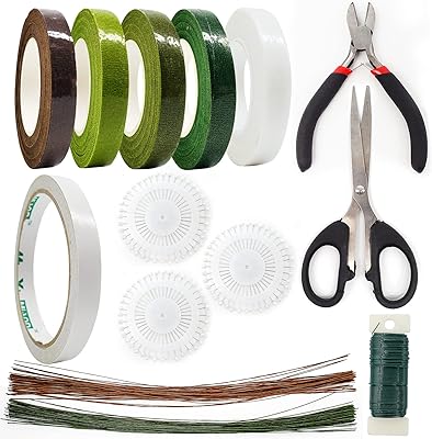 Le kit d'arrangement floral beau jour de 14 pièces comprend des ciseaux