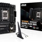 Carte mère asus b650m-plus wifi micro atx de tuf gaming, socket amd am5