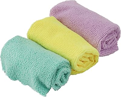 Chiffon de nettoyage en microfibre royal ford, 3 pièces de royal bright, multicolore