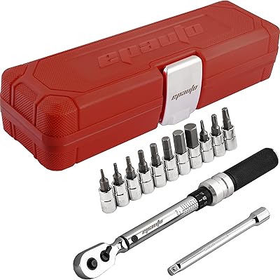 Jeu de clés dynamométriques ip auto 1/4" (2 à 20 nm), kit d'entretien