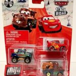 Disney cars on the road mini racers avec evie pack de 3