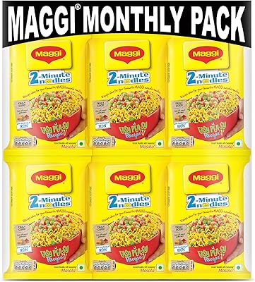 Nouilles masala maggi 2 minutes, 70 g (paquet de 18). La boutique DIAYTAR COTE D'IVOIRE offre une large gamme de produits allant de l'électronique à la mode, en passant par les produits pour la maison et les loisirs. Ses prix compétitifs et sa politique de retour facilitent les achats en ligne pour ses clients. Elle est le choix idéal pour ceux qui cherchent des produits de qualité à des prix raisonnables.