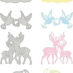 Benecreat 4 pièces matrices en métal matrices de découpe d'animaux modèle de pochoir
