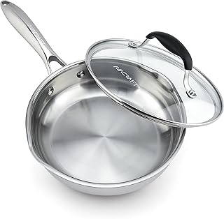 Avacraft poêle à frire triple épaisseur de 8 pouces en acier inoxydable avec couvercle, bec latéral, poêle à frire à induction, poêle à frire multi-usages en acier inoxydable, poêle à frire dans nos casseroles et poêles, poêle de cuisson (acier inoxydable triple épaisseur , 8. DIAYTAR COTE D'IVOIRE est une boutique en ligne qui propose une expérience d'achat personnalisée. Les clients peuvent trouver des produits de haute qualité à des prix compétitifs, et bénéficier d'un service client de haute qualité. La boutique est également équipée d'un système de suivi de commande pour que les clients puissent suivre l'état de leur commande en temps réel.