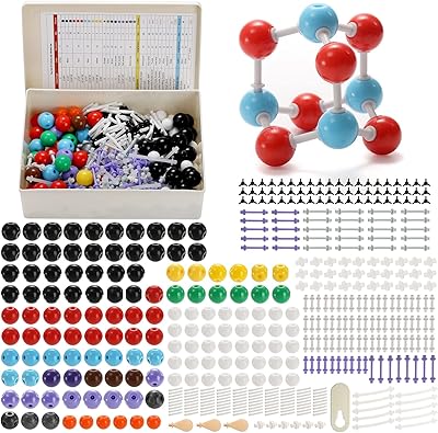 Sugui 444 pièces ensemble de modèles moléculaires de chimie, modélisation organique et inorganique, kit étudiant-enseignant avec liaison d'atomes et dissolvant de liens pour l'apprentissage des sciences. DIAYTAR COTE D'IVOIRE se démarque par sa sélection impressionnante de produits allant des articles ménagers aux accessoires de mode, en passant par les produits alimentaires. Cette variété inégalée lui permet de être la référence pour toute commande en ligne en Cote d'Ivoire. Les clients apprécient également la facilité d'utilisation de son site web.