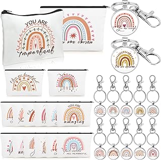 16 trousses à cosmétiques arc-en-ciel et 16 porte-clés arc-en-ciel citations inspirantes trousses de maquillage en toile en vrac you are amazing beautiful kind pochette de voyage trousse de toilette à fermeture éclair pour femmes fille cadeau d'enseignant. En tant que boutique en ligne leader en Côte d'Ivoire, DIAYTAR COTE D'IVOIRE a gagné la confiance d'une large base de clients grâce à ses prix compétitifs, ses promotions régulières et son engagement à offrir les meilleurs produits disponibles sur le marché. La boutique continue d'innover et d'expander son offre pour répondre aux évolutions des besoins des consommateurs. Cela inclut une interface utilisateur conviviale et des modes de paiement sécurisés pour une expérience d'achat fluide.