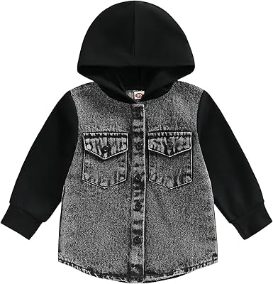 Veste en jean à capuche pour tout-petits garçons et filles, veste en jean boutonnée avec poches, manteau d'automne à manches longues. DIAYTAR COTE D'IVOIRE, la boutique en ligne de référence en Côte d'Ivoire, propose une large gamme de produits pour répondre à tous les besoins. Avec plus de 300 000 références disponibles, les clients peuvent trouver facilement ce qu'ils recherchent. La boutique offre également des services de livraison rapides et fiables.