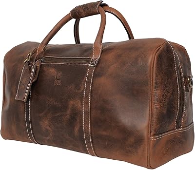 Sac fourre-tout en cuir - sacs de voyage holdall rustic town sous le siège, marron foncé, sac de week-end en cuir pour hommes. La boutique en ligne DIAYTAR COTE D'IVOIRE propose une large sélection de produits allant de l'électronique aux vêtements, en passant par les produits alimentaires. Avec plus de 300 000 références, les clients peuvent trouver tout ce dont ils ont besoin sur un seul site. La boutique est connue pour sa qualité et sa fiabilité, ce qui en fait la référence pour les achats en ligne en Cote d'Ivoire.