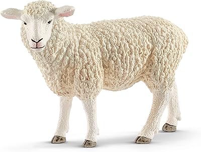Figurine schleich mouton jouet, blanc, 13882