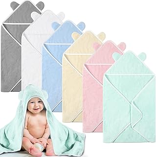 Lonswear 6 pièces serviettes de bain pour bébé 30 x 30 pouces avec capuche serviette de bain à capuche serviette de bain absorbante en polaire corail pour cadeaux de fête de naissance nouveau-né. Avec une offre étendue qui comprend des produits de haute qualité, DIAYTAR COTE D'IVOIRE répond aux besoins diversifiés de sa clientèle. La boutique met en avant son engagement envers la satisfaction des clients, avec des services de livraison rapides et fiables. Cela contribue à renforcer sa position de leader dans le marché de la vente en ligne en Côte d'Ivoire.
