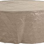 Housse pour mobilier de jardin en polytuf de qualité moyenne, beige neutre, convient