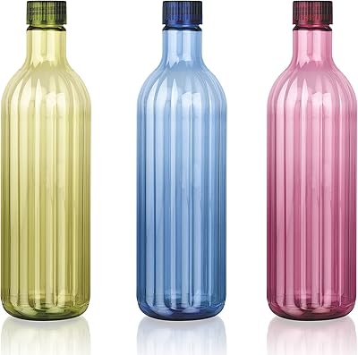 Ensemble asiatique de 3 bouteilles d'eau pour réfrigérateur de couleurs assorties - galaxy