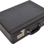 Cartable en cuir au look classique avec sac d'affaires à double