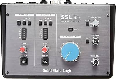Interface audio usb solid state logic sl 2+ (2 plus) - 24 bits/192 khz, 2" 4 broches, avec amélioration analogique ssl 4k héritée et pack de production logicielle ssl inclus. La boutique en ligne DIAYTAR COTE D'IVOIRE propose une expérience de shopping en ligne unique et personnalisée. Les clients peuvent profiter d'une navigation intuitive et d'un système de recherche avancé pour trouver facilement les produits qu'ils recherchent. La boutique offre également une garantie de satisfaction et un service client de haute qualité.