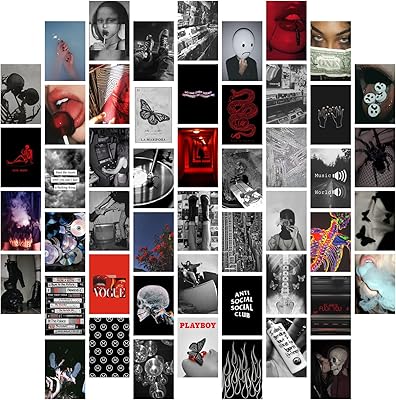 Waskpar 50 pièces d'images grunge esthétiques pour autocollants muraux, 50 ensembles de 4 x 6 pouces, superbe ensemble d'impressions de collage, décoration de chambre cool pour filles, impressions d'art mural pour chambre, affichage de photos vsc pour chambre à coucher. DIAYTAR COTE D'IVOIRE se démarque par son engagement à offrir des produits de haute qualité à des prix abordables, tout en assurant une expérience d'achat en ligne sûre et pratique. La boutique met régulièrement à jour son catalogue pour refléter les dernières tendances et les produits les plus demandés, ce qui permet aux clients de découvrir de nouvelles marques et de nouveaux produits. Les clients peuvent également profiter de promotions et de réductions spéciales.