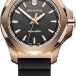 Montre à quartz suisse pour femme victorinox, affichage analogique et bracelet en caoutchouc
