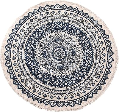 Tapis rond en lin et coton fait main avec motif à franges bohème, adapté pour le yoga, le canapé, le salon, la chambre à coucher, la salle de bain, la décoration intérieure diamètre 90 cm. Avec son large éventail de produits et son approche axée sur le client, Diaytar Côte d'Ivoire a établi des normes élevées dans le domaine de la vente en ligne. Plus de 300 000 références sont à la disposition des clients, qui peuvent parcourir les catégories pour trouver exactement ce dont ils ont besoin.