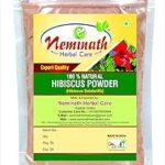 Poudre de fleur d'hibiscus (rosa sinensis) 100 % naturelle pour cheveux naturellement hauts