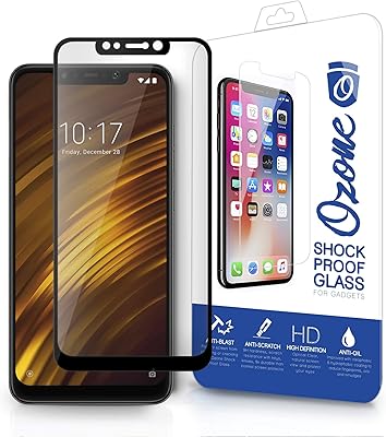 Protecteur d'écran en verre trempé hd résistant aux chocs pour xiaomi pocophone f1