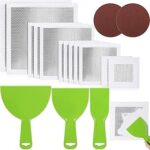 Kit de réparation, 15 pièces feuille de réparation de maille murale auto-adhésive