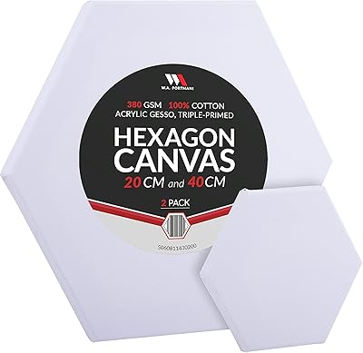 Lot de 2 toiles hexagonales wa portman petite et grande