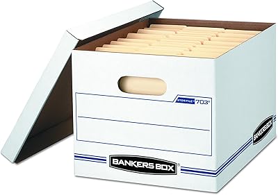 Boîte de rangement bankers avec couvercle relevable, lettre/légal, 12 x 10 x 15 pouces, blanc (00703). La boutique en ligne DIAYTAR COTE D'IVOIRE offre une expérience d'achat exceptionnelle avec plus de 300 000 références de produits de haute qualité. Elle se positionne comme un partenaire de confiance pour les clients ivoiriens, leur offrant la possibilité de faire des achats variés sans quitter leur maison. Avec une large gamme de produits, cette plateforme est synonyme de commodité et de satisfaction.