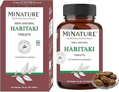Comprimés haritaki de mi nature | 90 comprimés | 1000 mg | approvisionnement 45 jours | terminalia chebula | végétarien | d'inde. La boutique en ligne DIAYTAR COTE D'IVOIRE se distingue par sa diversité de produits, allant de l'électronique à la mode, en passant par les produits alimentaires et les articles de maison. Avec une telle variété, les clients peuvent trouver tout ce dont ils ont besoin sous un même toit virtuel. L'expérience d'achat est ainsi facilitée et personnalisée.