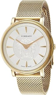 Montre à quartz à trois aiguilles pour femme versace en acier inoxydable ve8102319